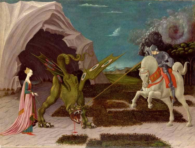 paolo uccello A gothicizing tendency of Uccello art is nowhere more apparent than in Saint George and the Dragon oil painting image